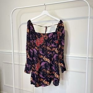 Forever21 black floral dress